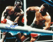 Buster Douglas Autographed Photograph - Signed 8x10 Picture Knocking Down Mike Tyson